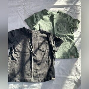 GAP Kids' Short Sleeve Tees in Green and Gray organic cotton